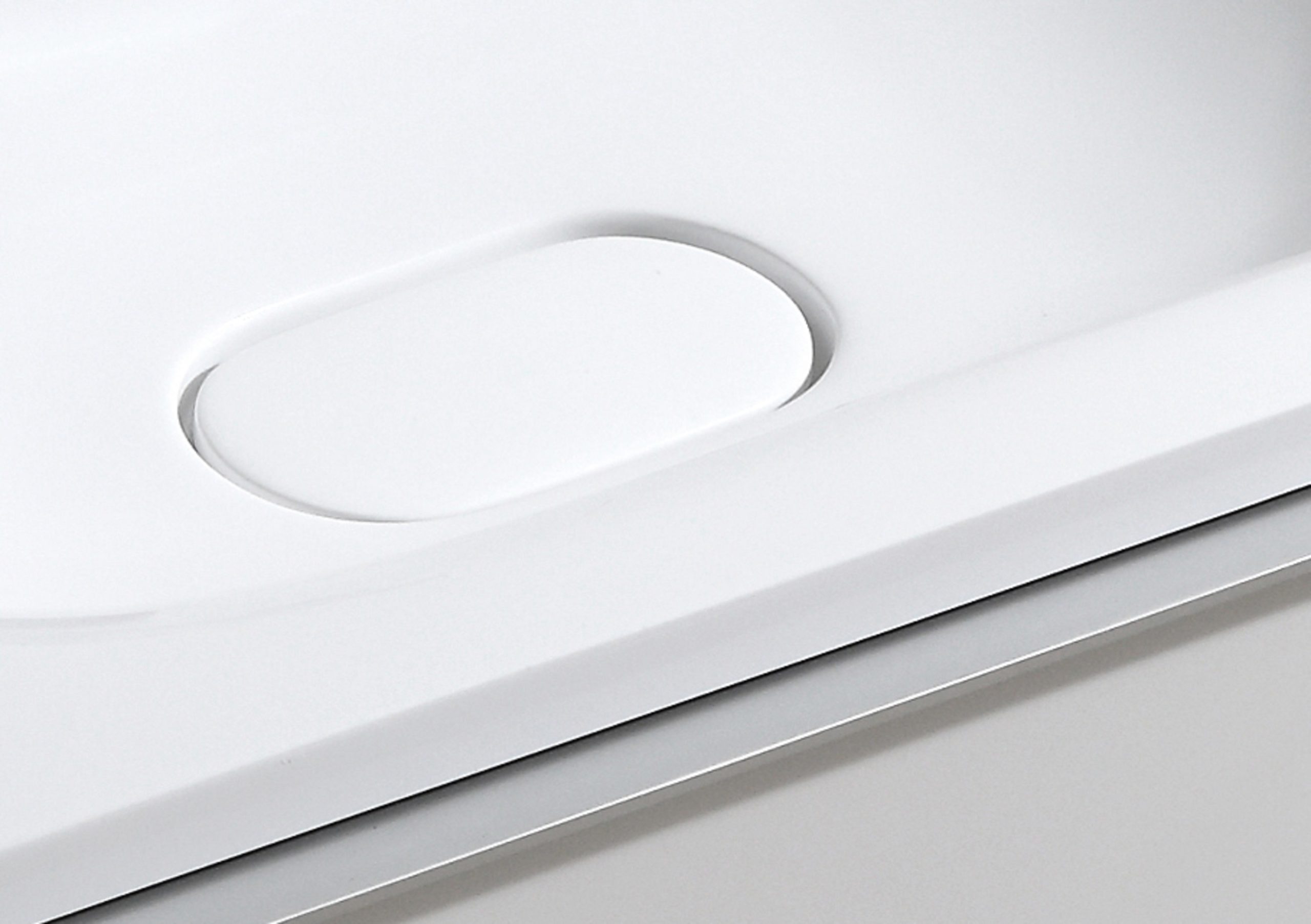 Capac lavoar Anne Marie -Marmura KUMA Alb lucios